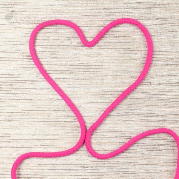 Doppelgewebe Baumwollkordel 8 mm pink