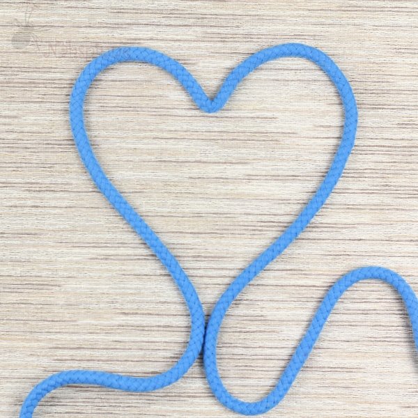 Doppelgewebe Baumwollkordel 8 mm blau