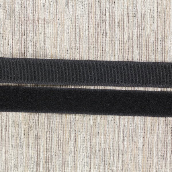 Klettband schwarz zum Aufnähen