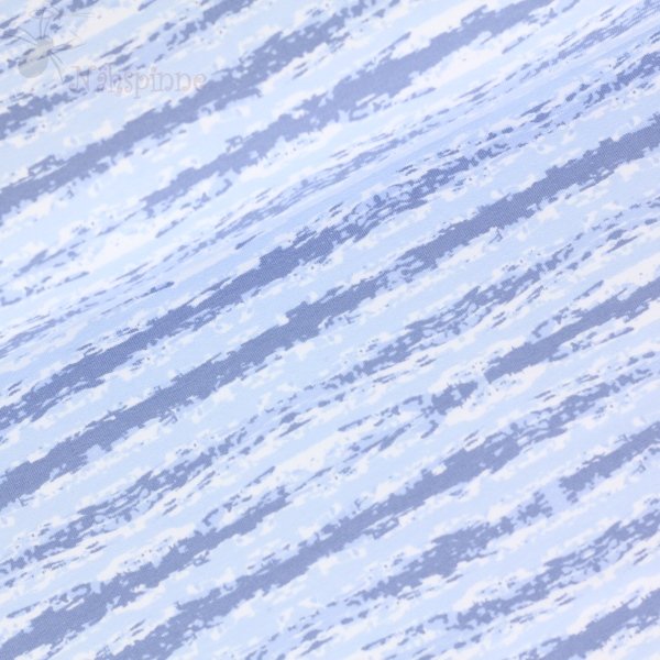 Sommersweat Streifen weiß blau