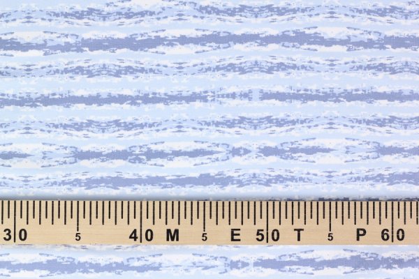 Sommersweat Streifen weiß blau