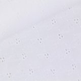 Musselin Lochstickerei weiß